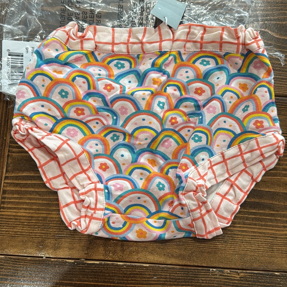 Vibrant Rainbow Patterned Kids Shorts